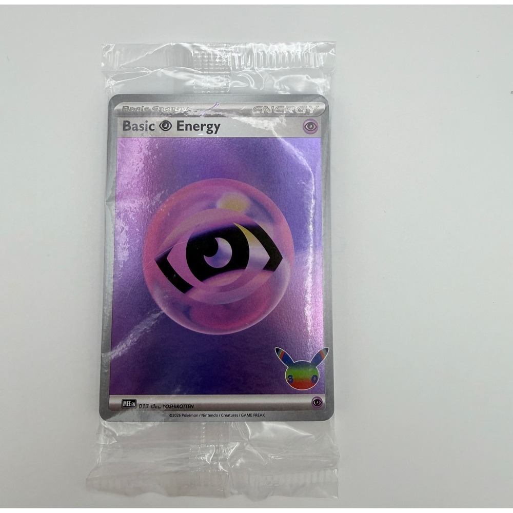 Pokemon Together Basic Psychic Energy 013 Promo Scarlet Violet 151 Sealed Holo